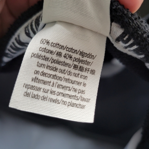 Pink Victoria's Secret VS Black Jacket White Colorblock Full Zip Hooded Large - Picture 6 of 6